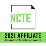 NCTE symbol with 2021 Affiliate Journal of Excellence Award written underneath it